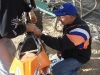 Mike Brumit Installing a Head Light for the night Ride